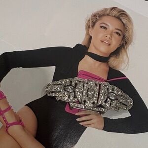 Vintage transformable dress clips in Art Deco style with rhinestones.